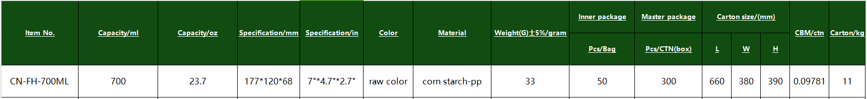 CN-FH-700ML
