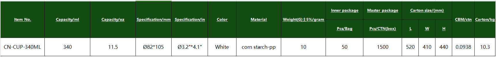 CN-CUP-340ML